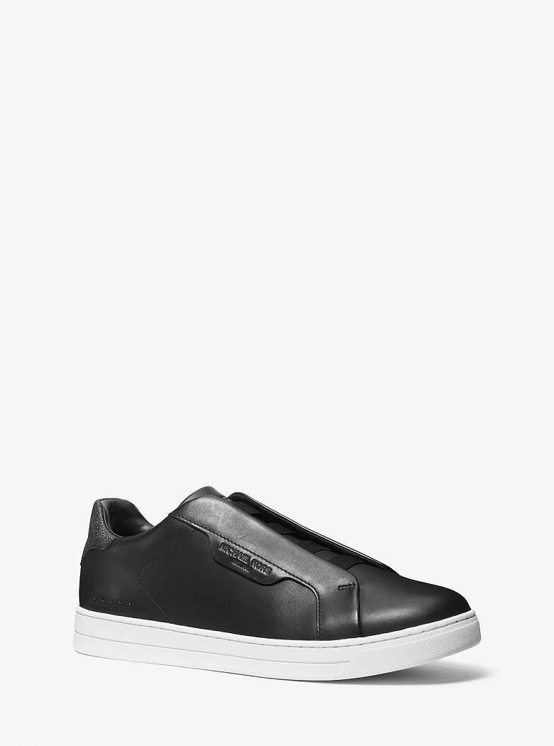 Michaelkors Keating Leather Slip-On Pretas | SN-MK28231