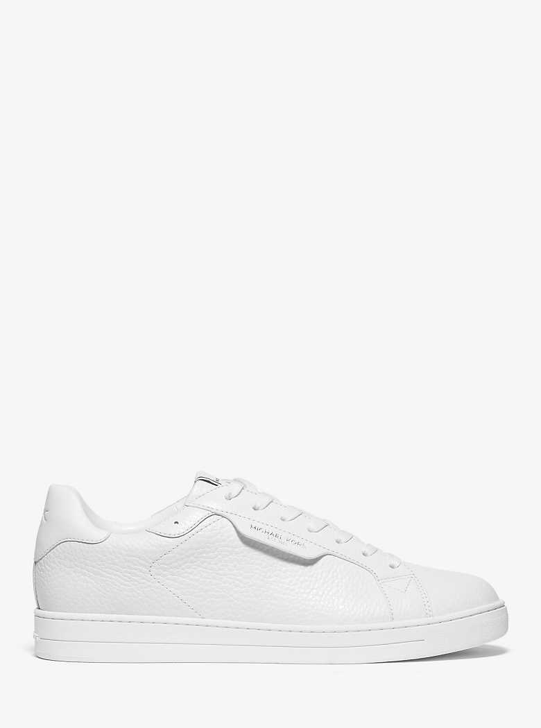 Michaelkors Keating Pebbled Leather Branco | SN-MK28237