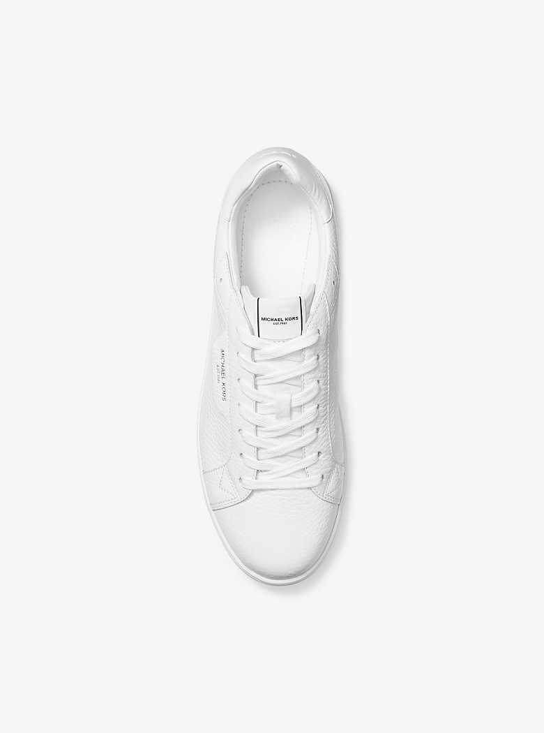 Michaelkors Keating Pebbled Leather Branco | SN-MK28237