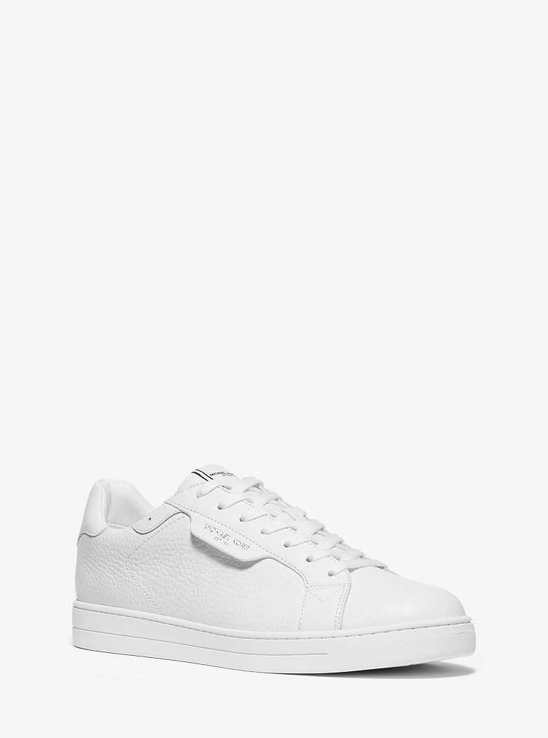 Michaelkors Keating Pebbled Leather Branco | SN-MK28237