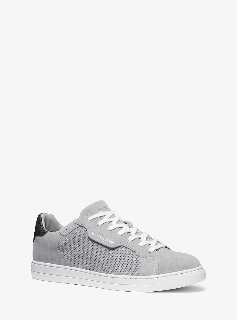 Michaelkors Keating Perforated Suede Cinzentas | SN-MK28246
