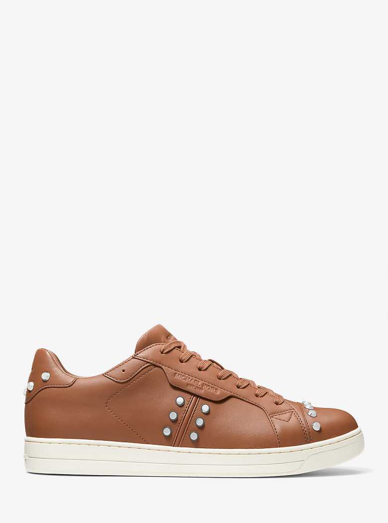 Michaelkors Keating Studded Leather Marrom | SN-MK28249