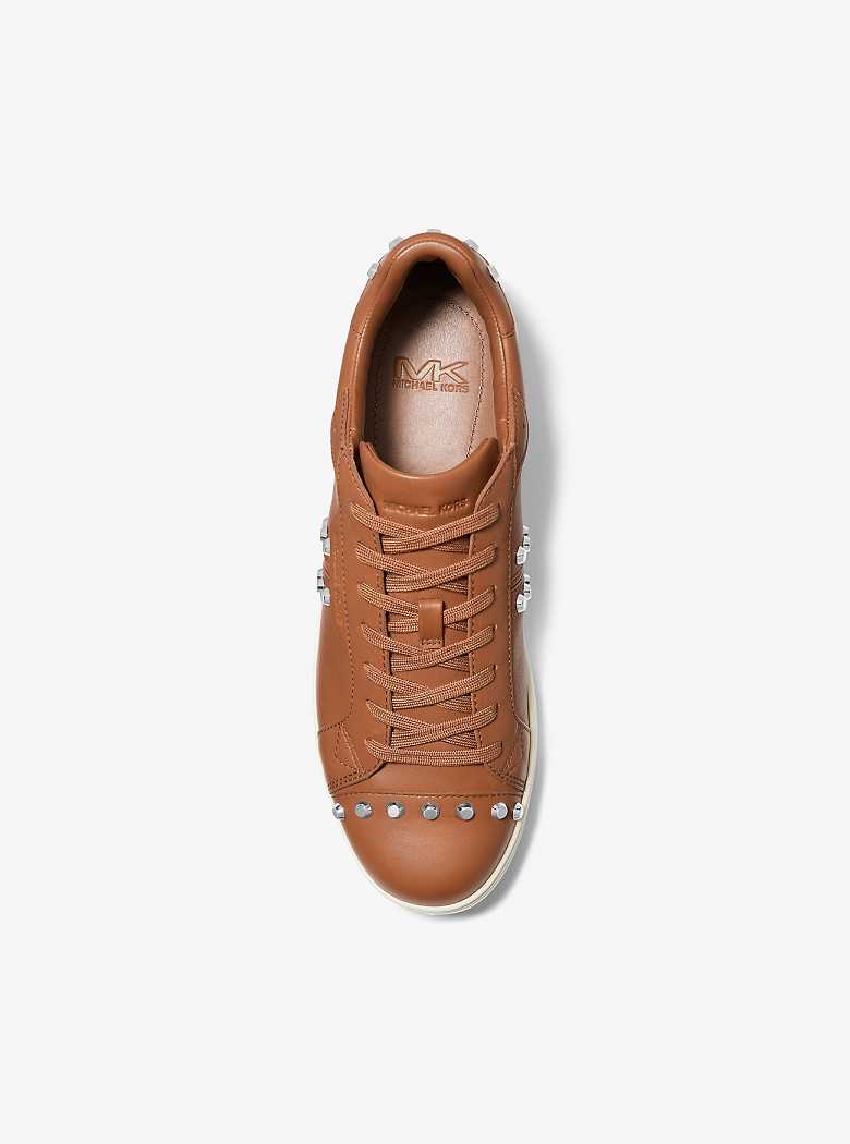 Michaelkors Keating Studded Leather Marrom | SN-MK28249