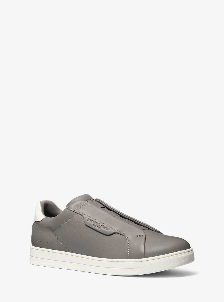 Michaelkors Keating Two-Tone Leather Slip-On Cinzentas | SN-MK28204