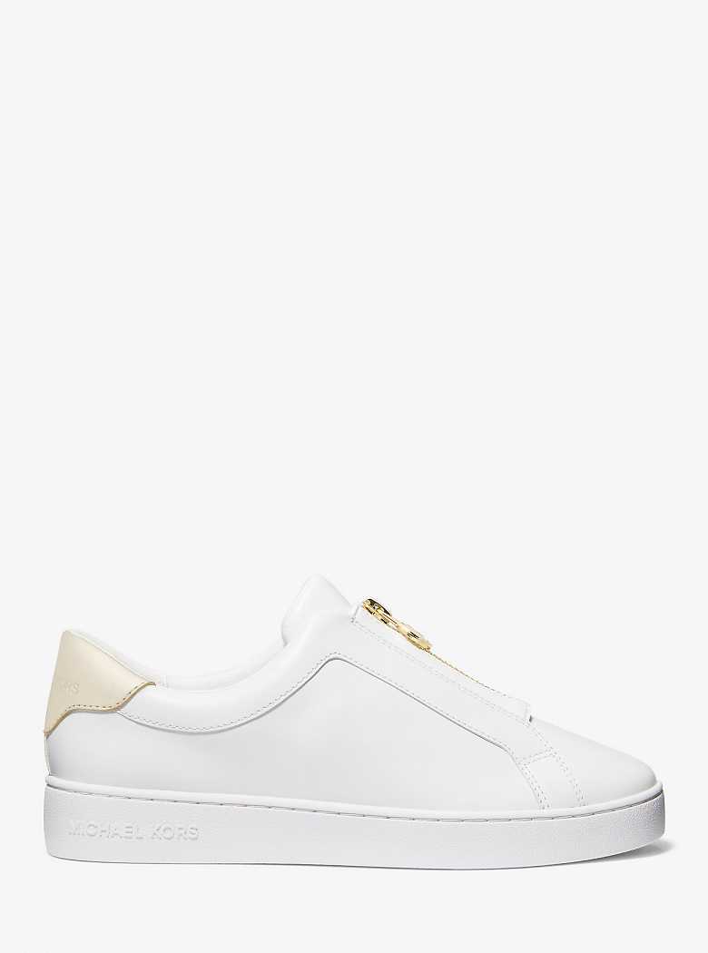 Michaelkors Keaton Leather Zip-Up Douradas | SN-MK27408