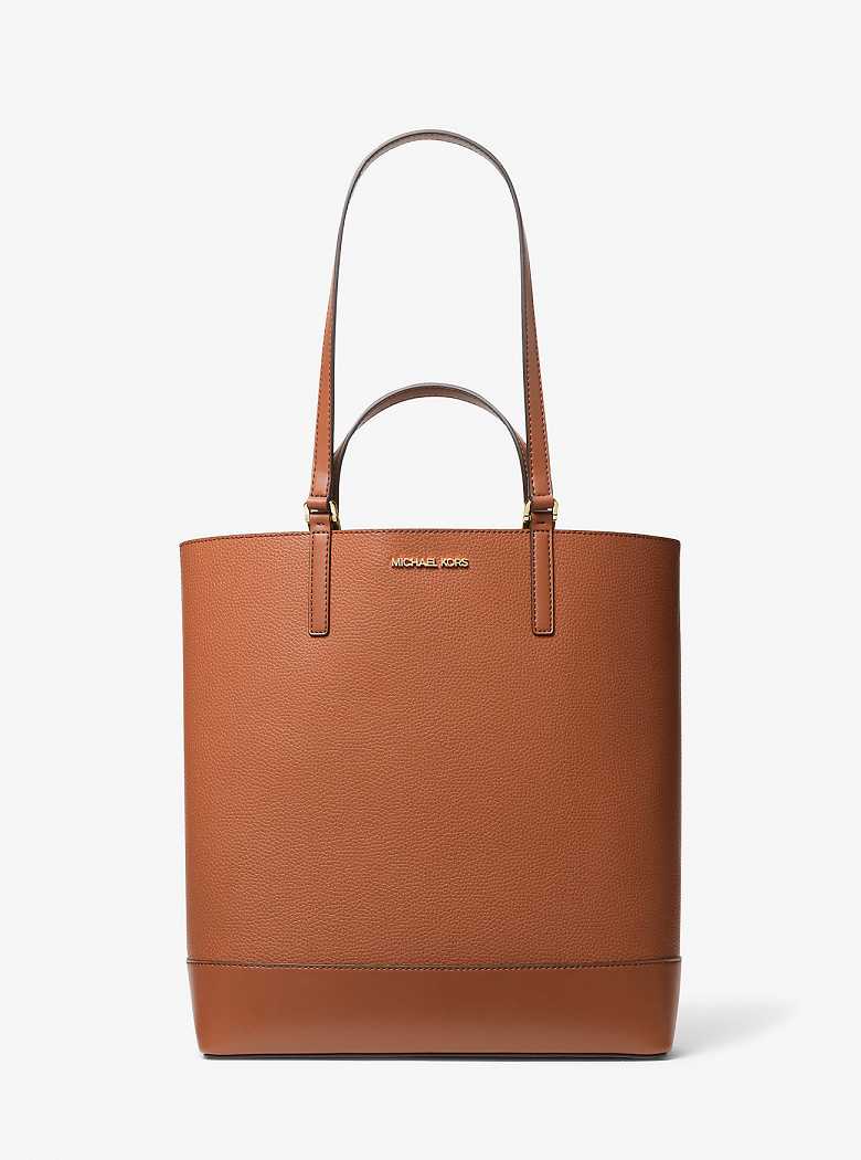 Michaelkors Kelli Large Two-Tone Pebbled Leather Marrom | SN-MK26845