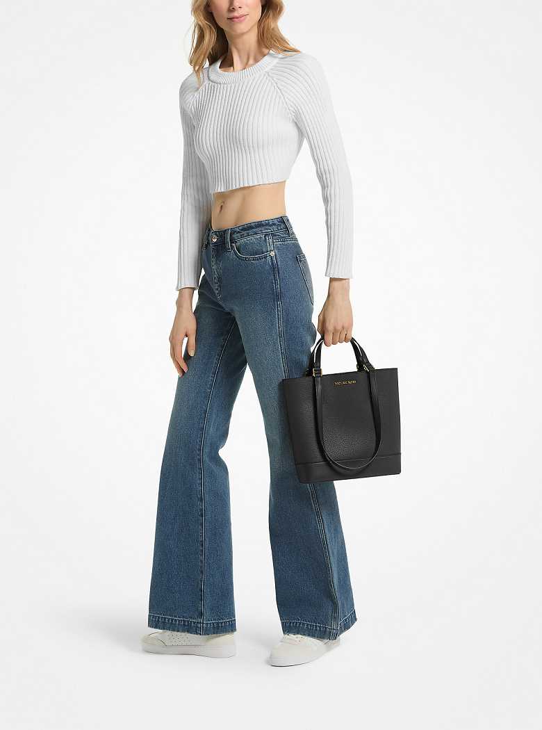 Michaelkors Kelli Small Leather Pretas | SN-MK26842
