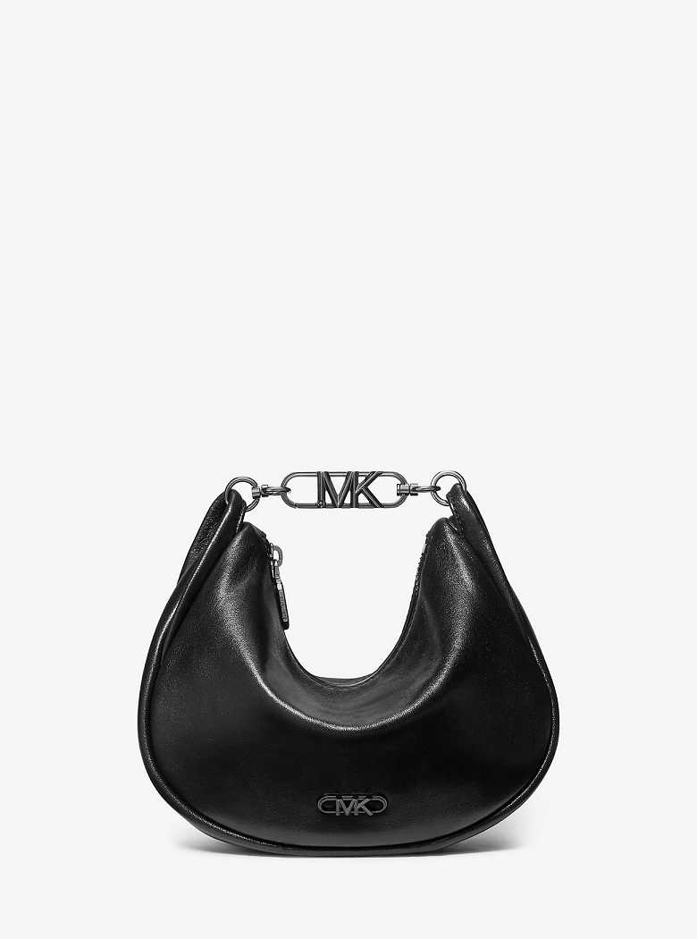 Michaelkors Kendall Small Leather Pretas | SN-MK27063