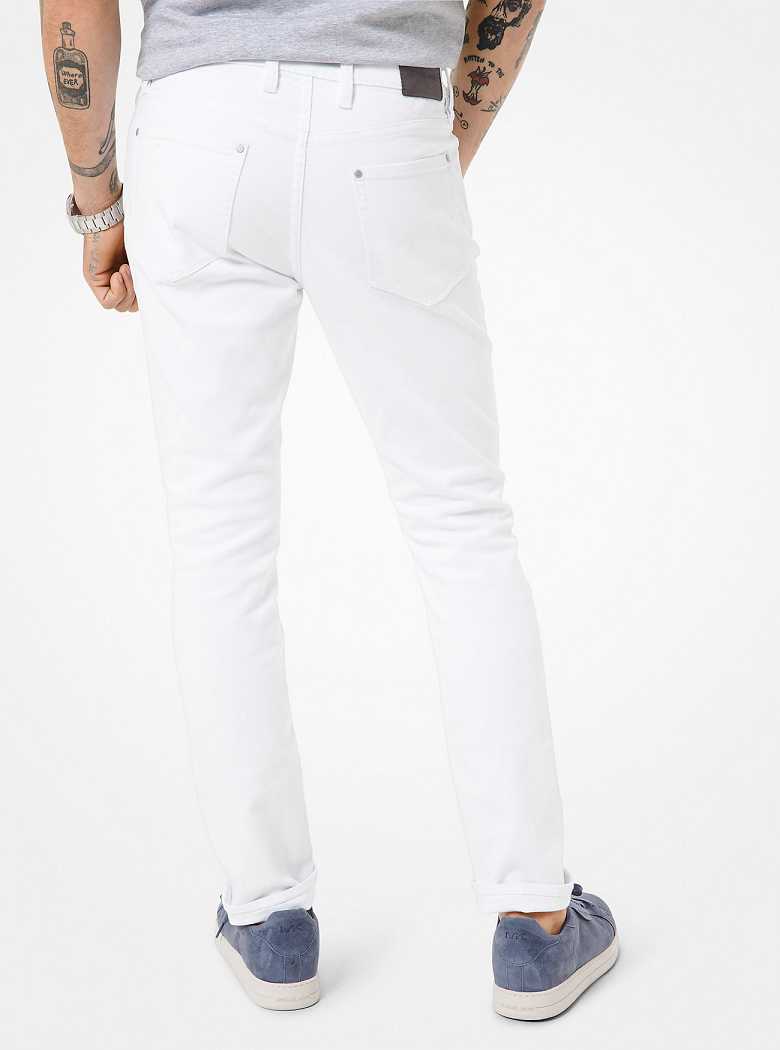 Michaelkors Kent Skinny-Fit Stretch Cotton Branco | SN-MK28026