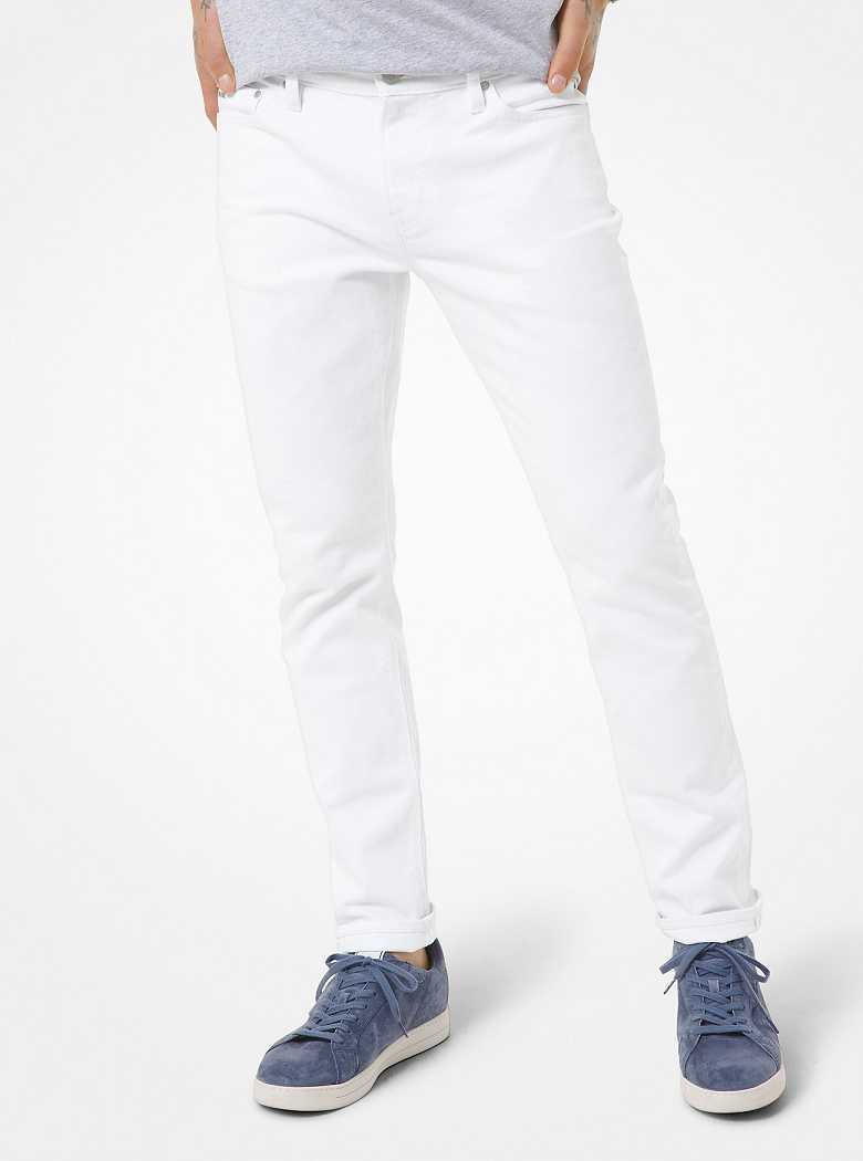 Michaelkors Kent Skinny-Fit Stretch Cotton Branco | SN-MK28026
