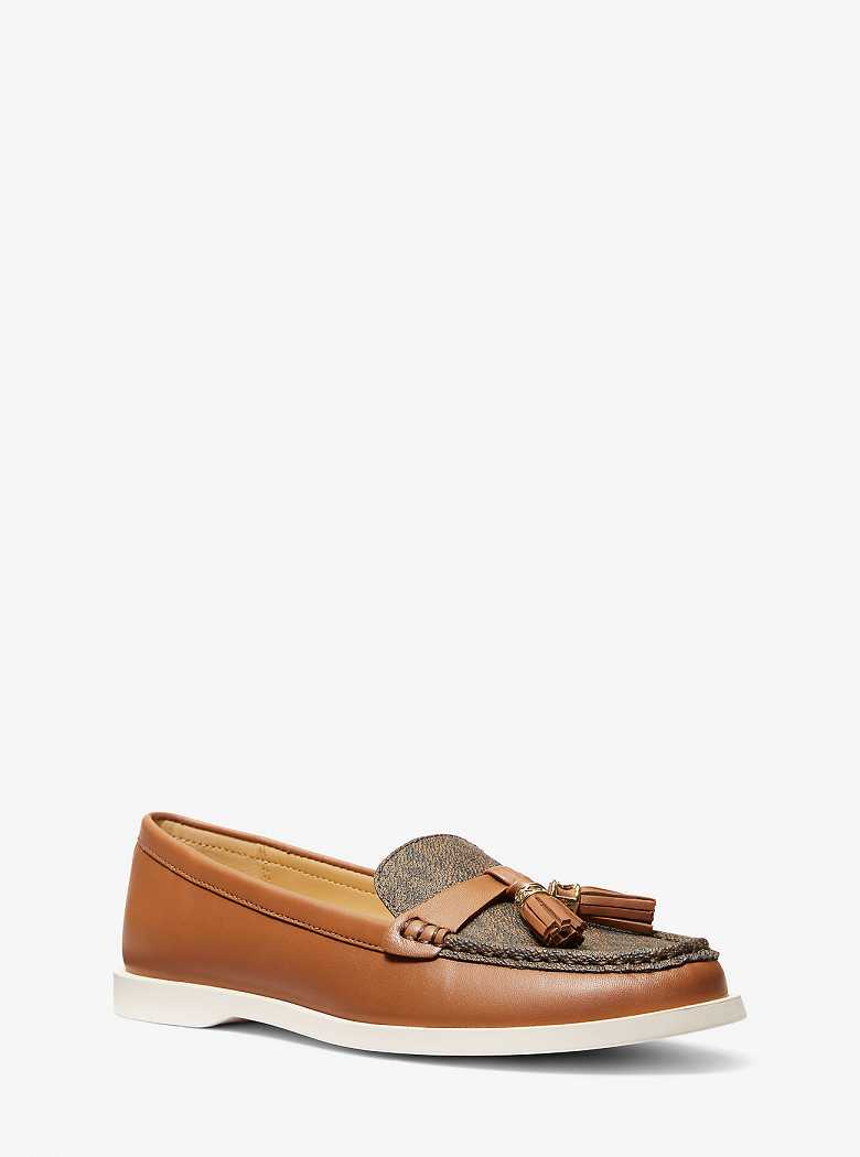 Michaelkors Kiernan Leather and Signature Logo Marrom | SN-MK27665