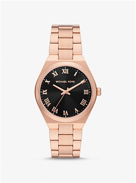 Michaelkors Lennox Rose Gold-Tone Watch Rosa Douradas | SN-MK28334
