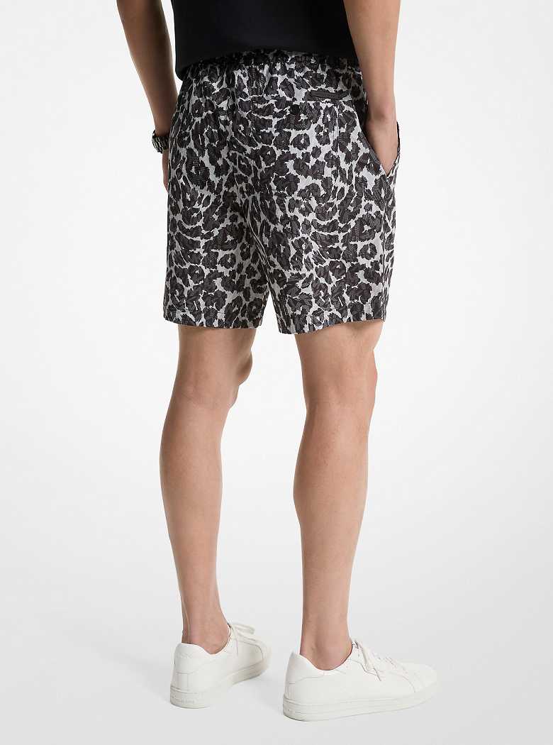 Michaelkors Leopard Logo Cinzentas | SN-MK28040