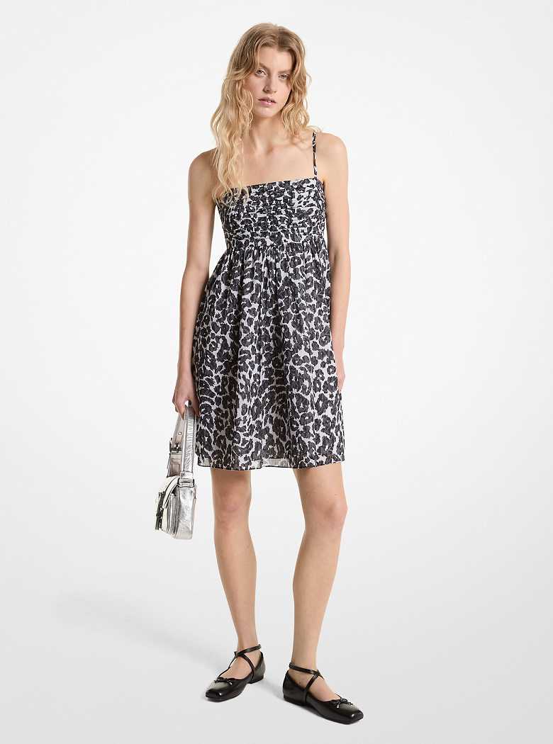 Michaelkors Leopard Logo Cotton Cinzentas | SN-MK26654