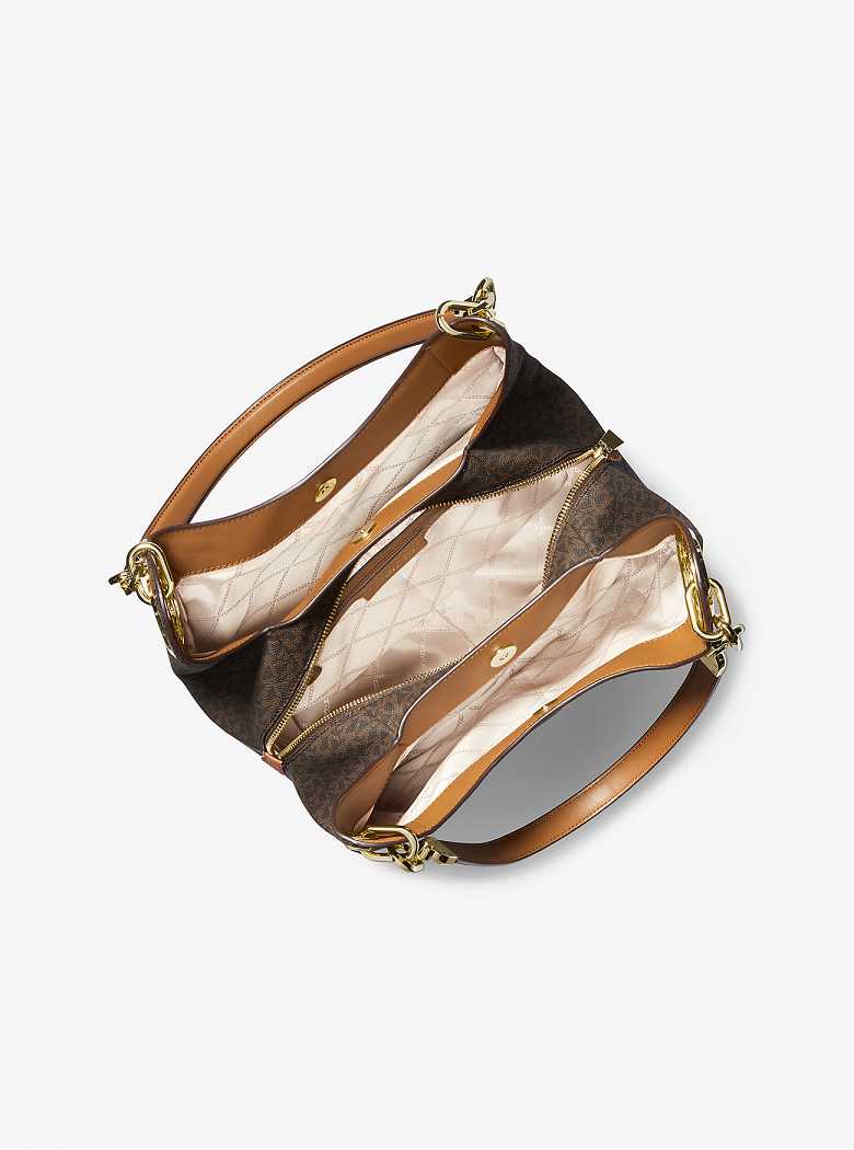 Michaelkors Lillie Large Logo Marrom | SN-MK27021