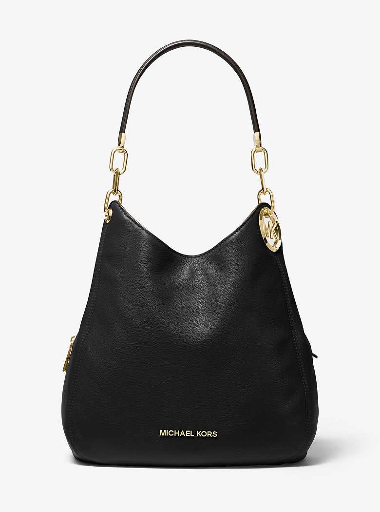 Michaelkors Lillie Large Pebbled Leather Pretas | SN-MK27095