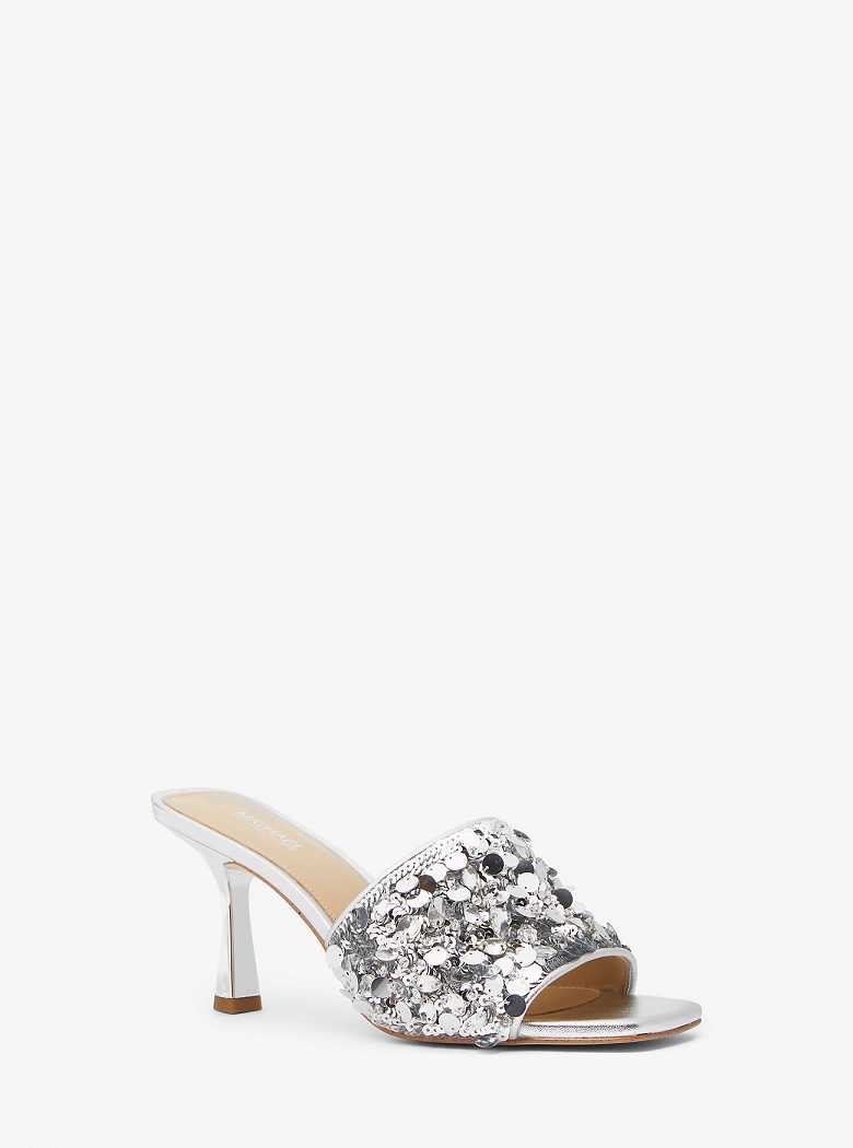 Michaelkors Limited-Edition Tessa Hand-Embellished Prateadas | SN-MK27507