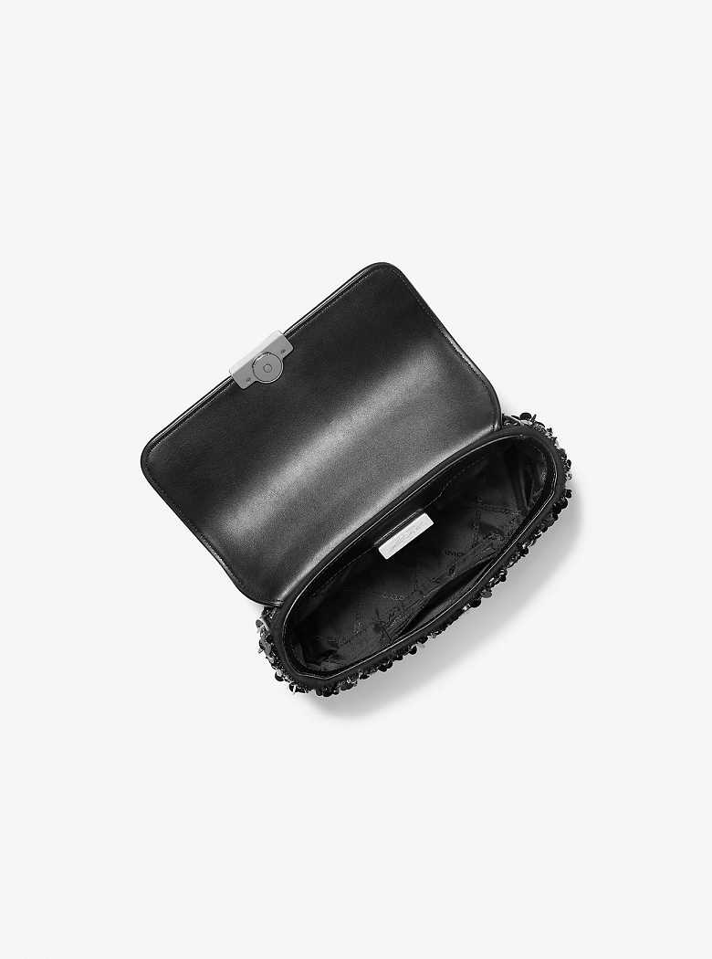 Michaelkors Limited-Edition Tribeca Small Hand-Embellished Pretas | SN-MK27055