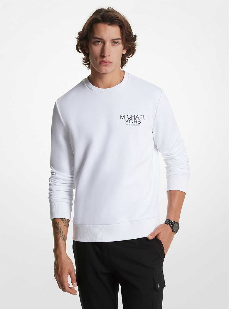 Michaelkors Logo Cotton Blend Branco | SN-MK27998