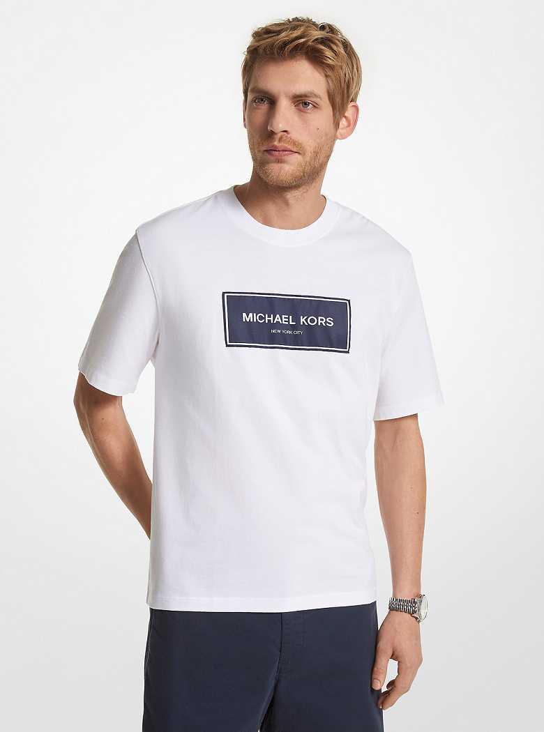 Michaelkors Logo Cotton Oversized Branco | SN-MK27943