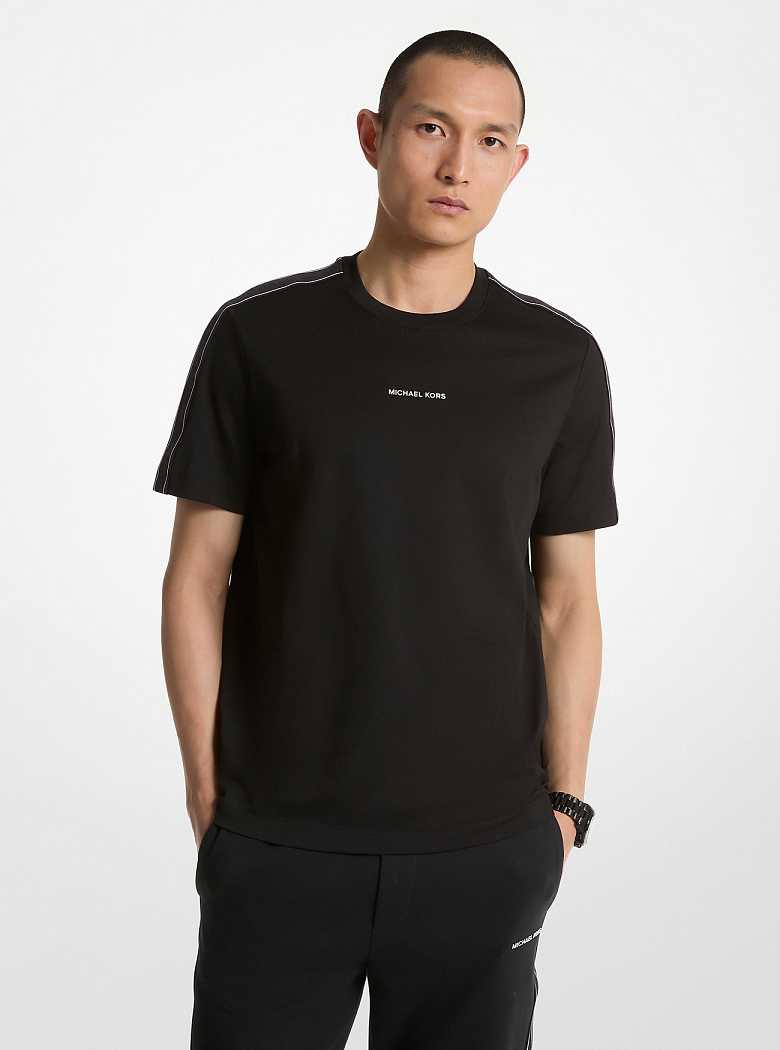 Michaelkors Logo Tape Cotton Pretas | SN-MK27938