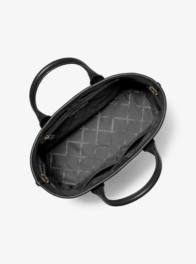 Michaelkors Luisa Medium Pebbled Leather Pretas | SN-MK27346