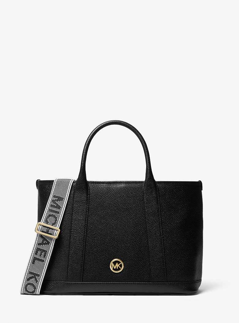 Michaelkors Luisa Medium Pebbled Leather Pretas | SN-MK27346