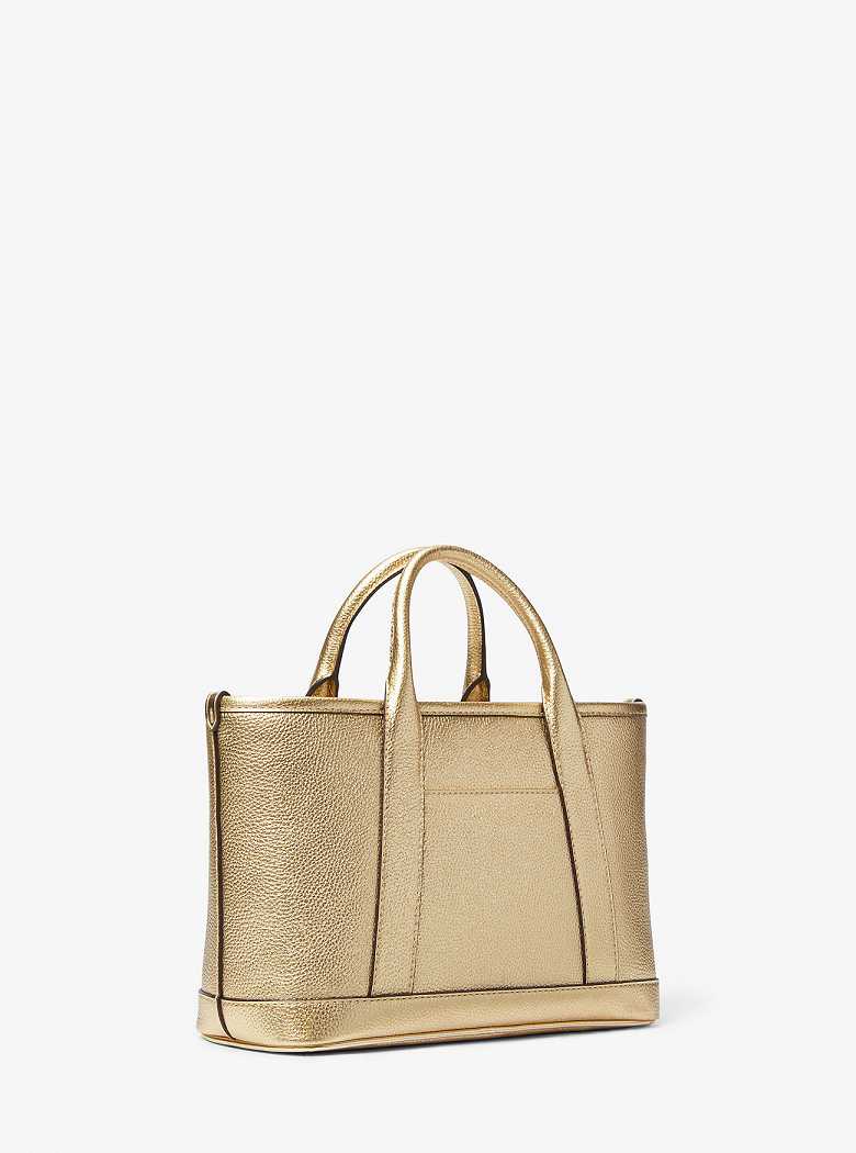 Michaelkors Luisa Small Metallic Leather Douradas | SN-MK27343