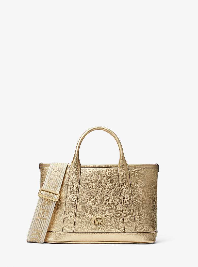 Michaelkors Luisa Small Metallic Leather Douradas | SN-MK27343
