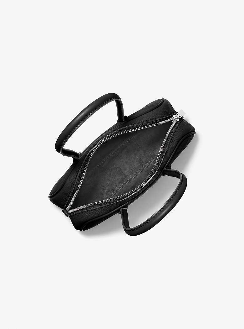 Michaelkors Lulu Small Pebbled Leather Pretas | SN-MK27289
