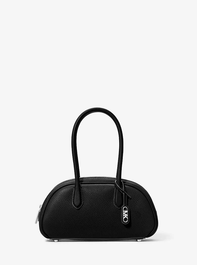 Michaelkors Lulu Small Pebbled Leather Pretas | SN-MK27289