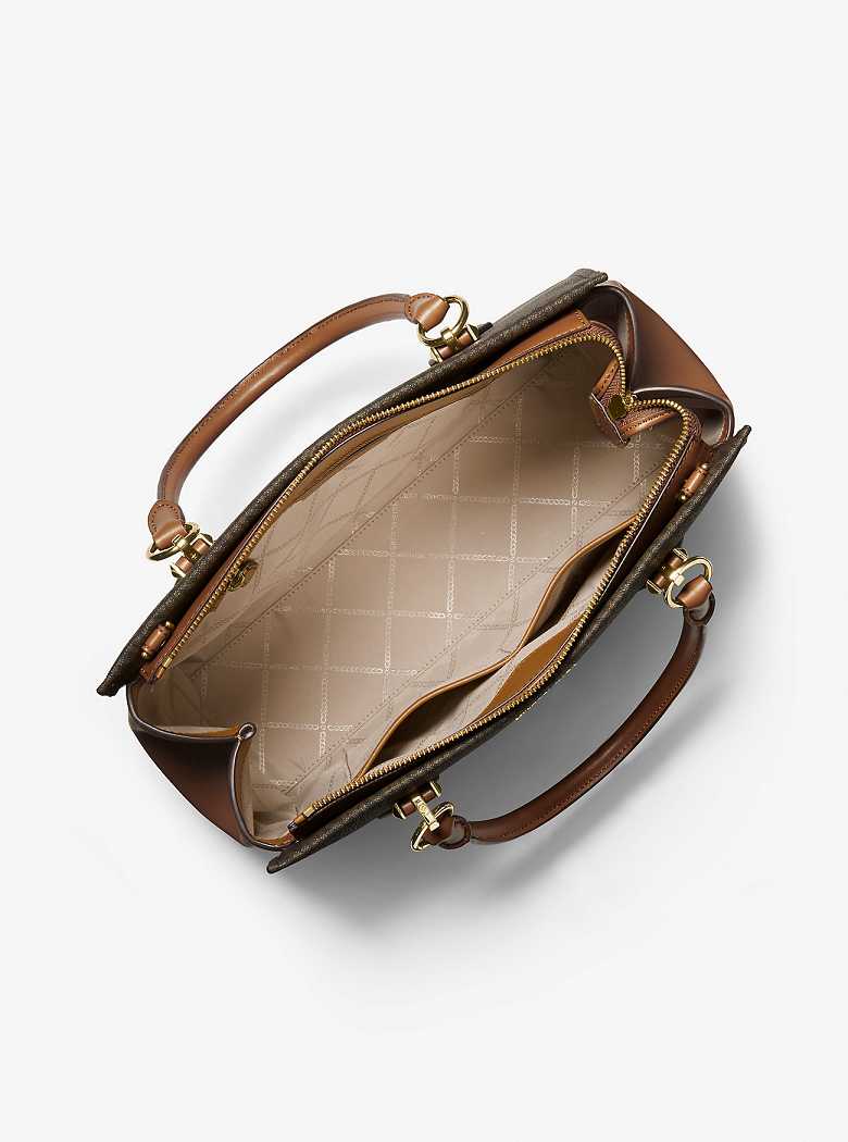 Michaelkors Marilyn Large Logo Marrom | SN-MK27304