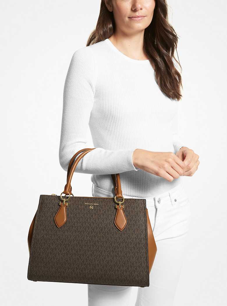 Michaelkors Marilyn Large Logo Marrom | SN-MK27304