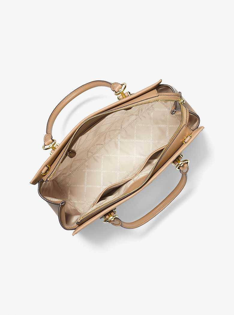Michaelkors Marilyn Large Saffiano Leather Marrom | SN-MK27301