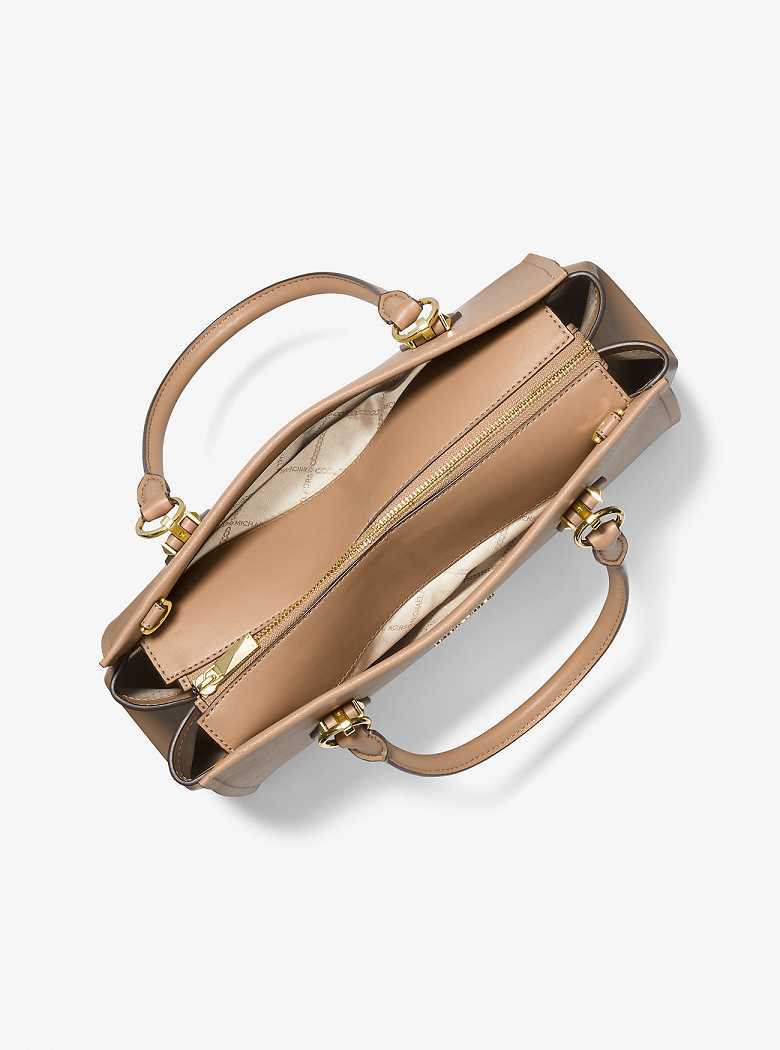 Michaelkors Marilyn Large Saffiano Leather Marrom | SN-MK27301