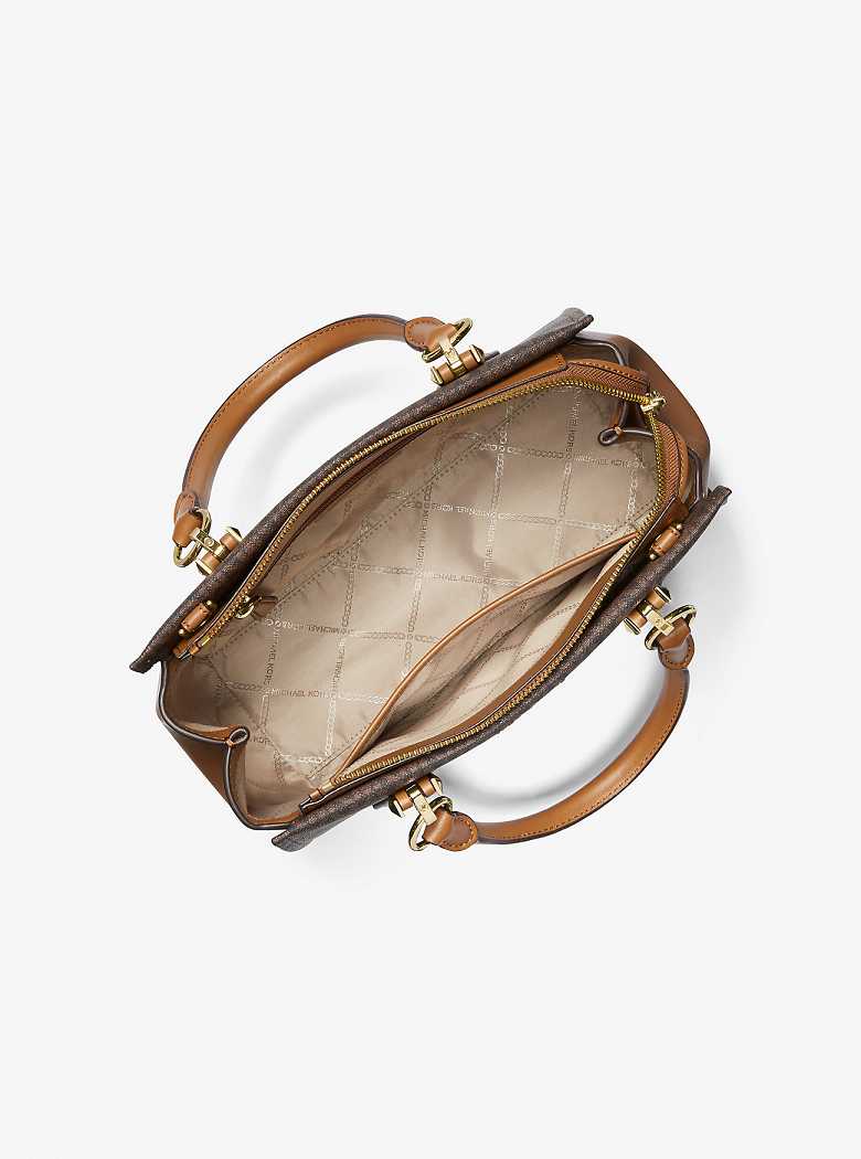 Michaelkors Marilyn Medium Logo Marrom | SN-MK27311