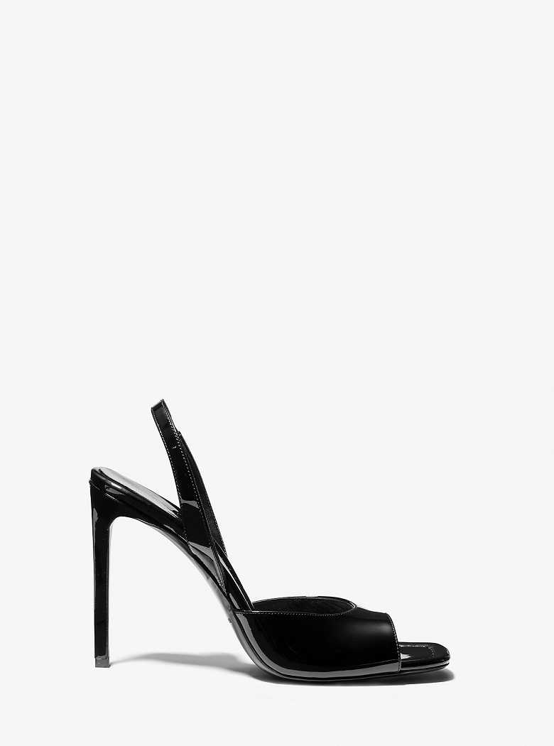 Michaelkors Marisa Patent Leather Pretas | SN-MK27557