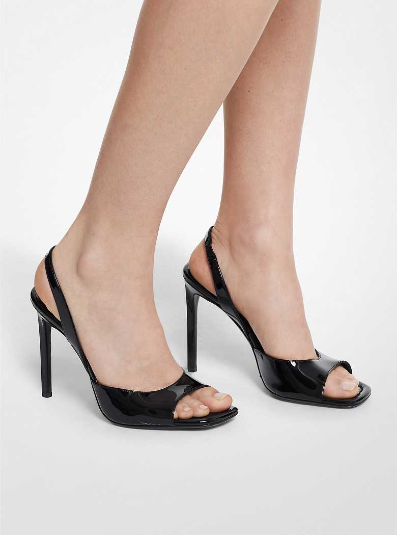 Michaelkors Marisa Patent Leather Pretas | SN-MK27557
