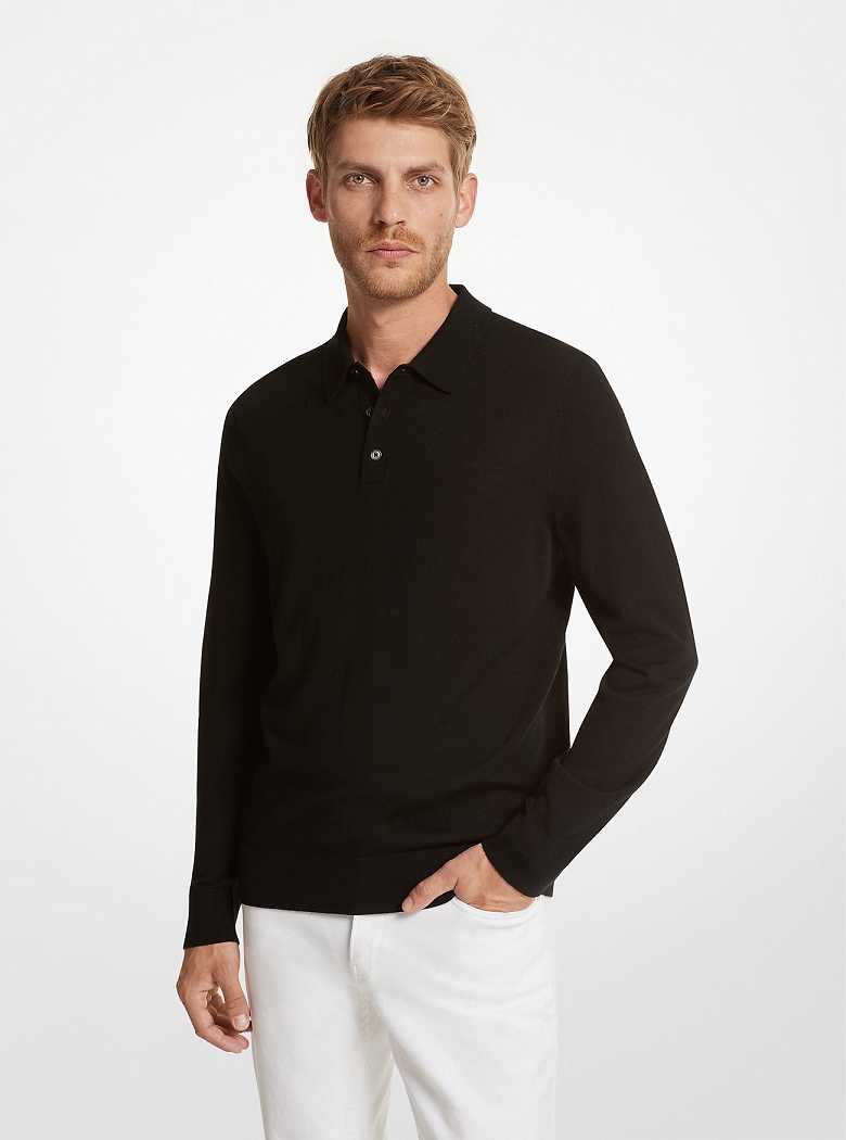 Michaelkors Merino Wool Polo Pretas | SN-MK28044