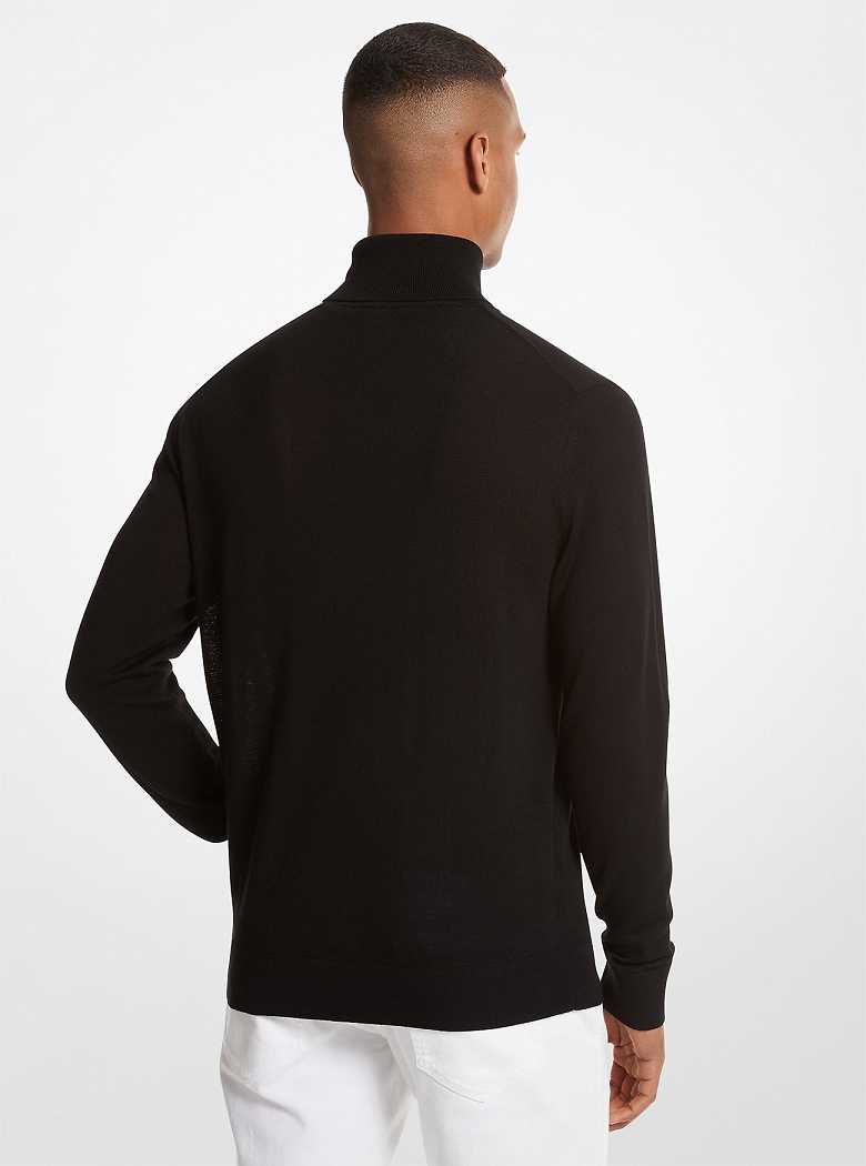 Michaelkors Merino Wool Turtleneck Pretas | SN-MK28049
