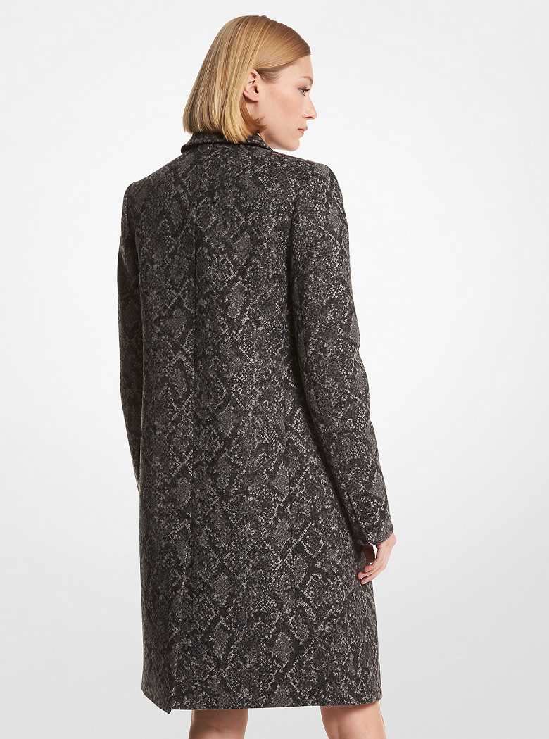 Michaelkors Metallic Snake Jacquard Pretas Prateadas | SN-MK26642