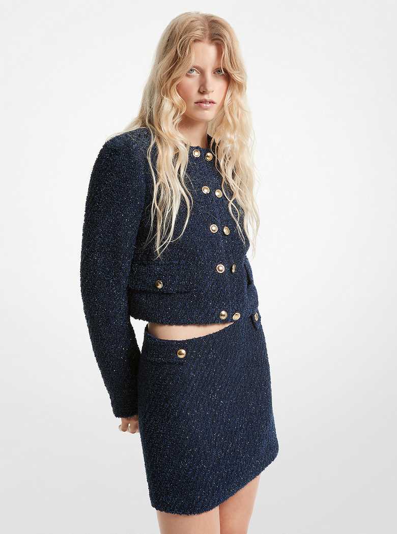 Michaelkors Metallic Tweed Azuis | SN-MK26578