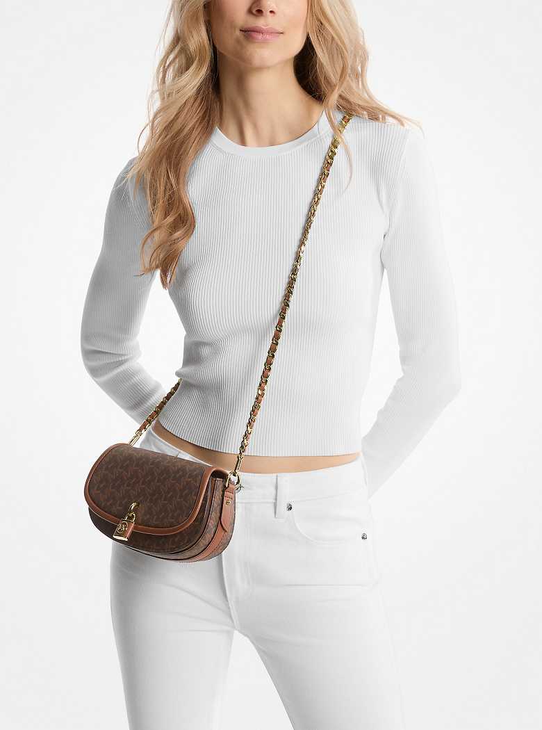 Michaelkors Mila Small Empire Signature Logo Marrom | SN-MK27076