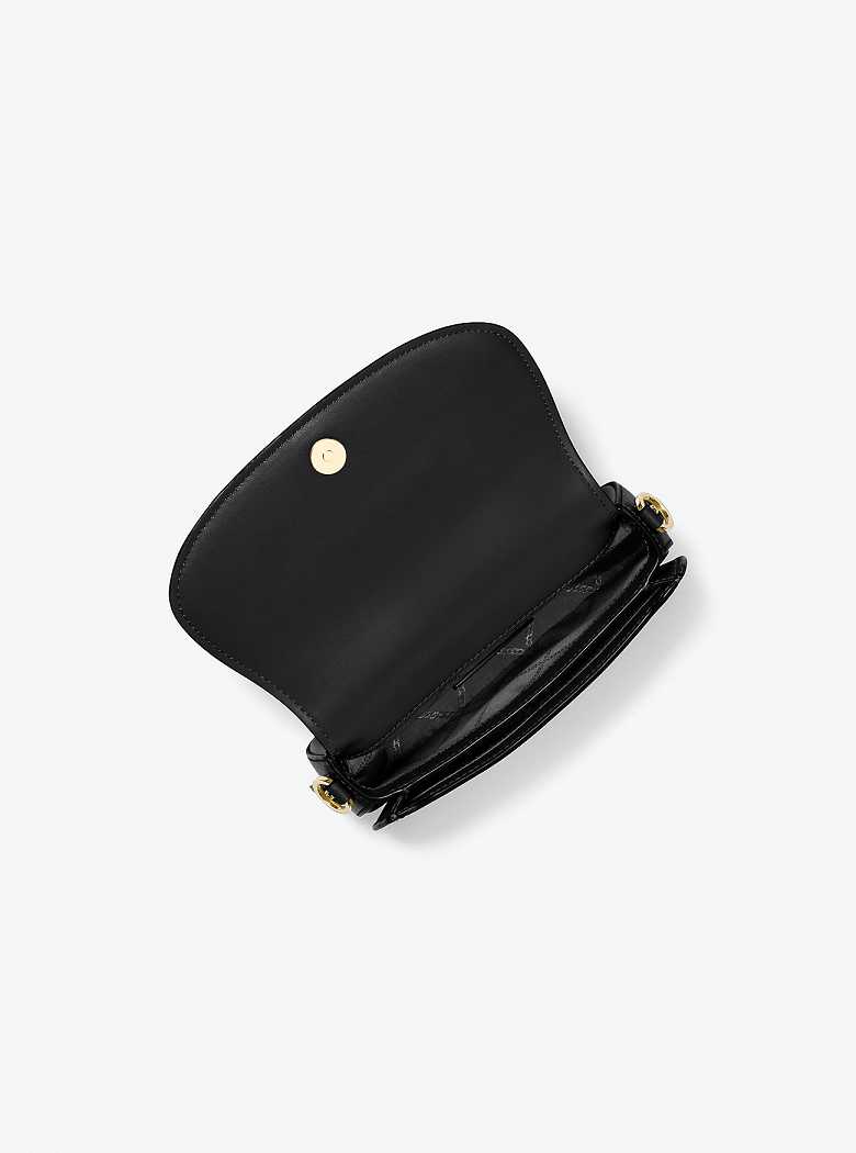 Michaelkors Mila Small Leather Pretas | SN-MK27105