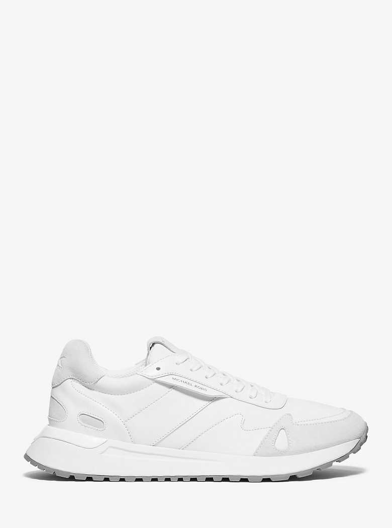 Michaelkors Miles Nylon and Leather Branco | SN-MK28216