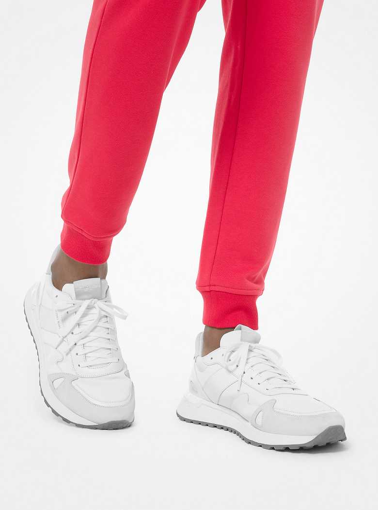 Michaelkors Miles Nylon and Leather Branco | SN-MK28216