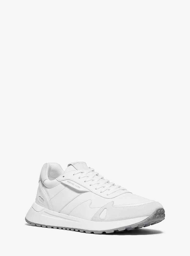 Michaelkors Miles Nylon and Leather Branco | SN-MK28216
