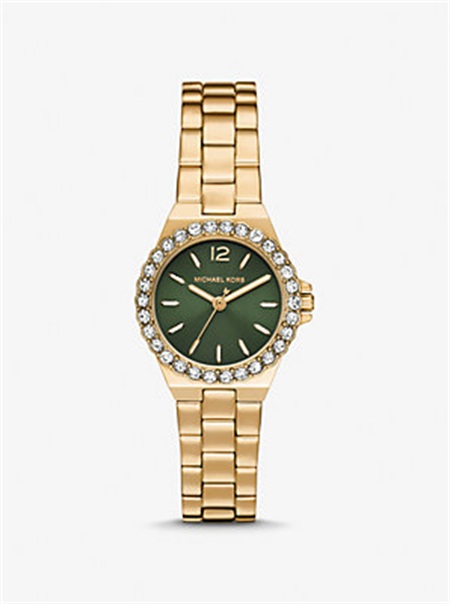 Michaelkors Mini Lennox Pavé Gold-Tone Watch Douradas | SN-MK28378