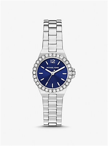 Michaelkors Mini Lennox Pavé Silver-Tone Watch Prateadas | SN-MK28386
