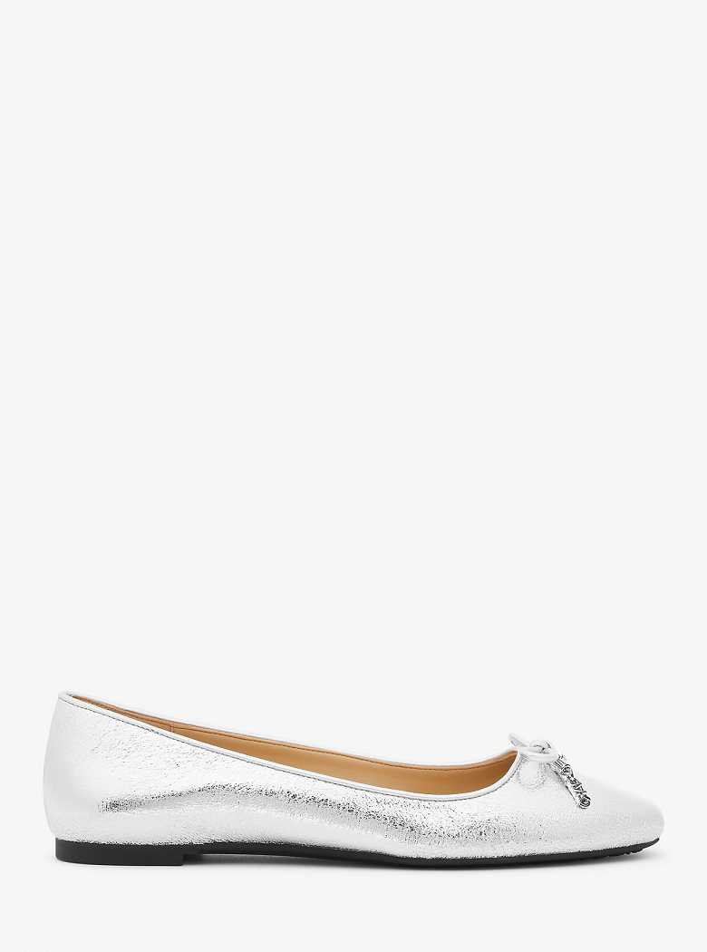 Michaelkors Nori Flex Metallic Leather Prateadas | SN-MK27714